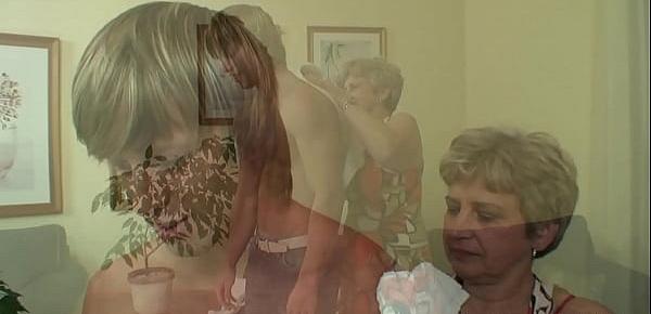  Lonely 60 years old grandma rides strangers big dick